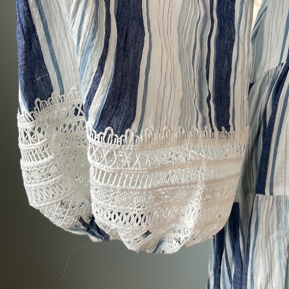 Hemant & Nandita blouson sleeved midi dress EUC size S - Picture 3 of 10